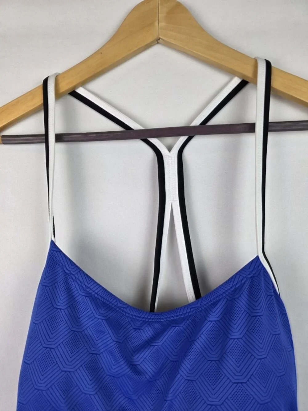 24th & Ocean Women's Tankini Top Size XXL Blue Swim Swimsuit Top A-D Cup
